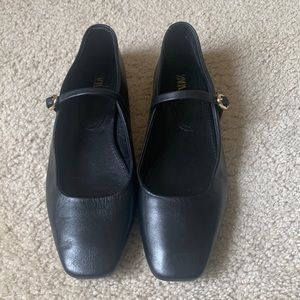 Leather ballet flats Zara